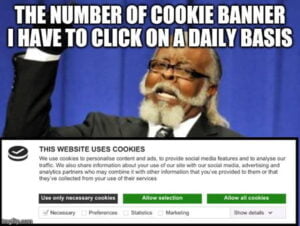 Cookie Banner meme